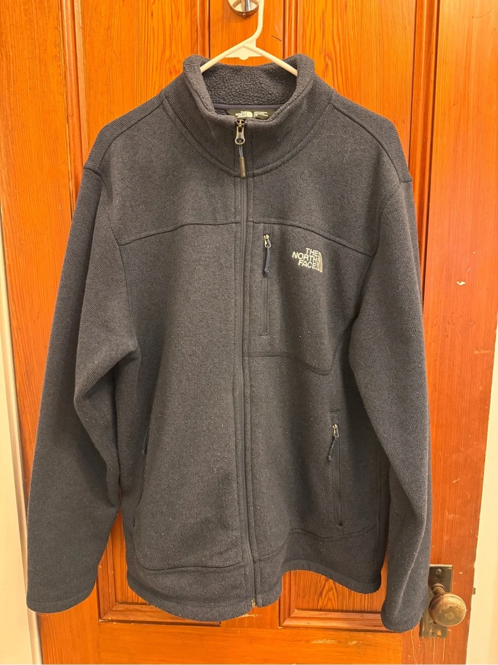 The North Face Men’s Blue Full-Zip Fleece Jacket size large